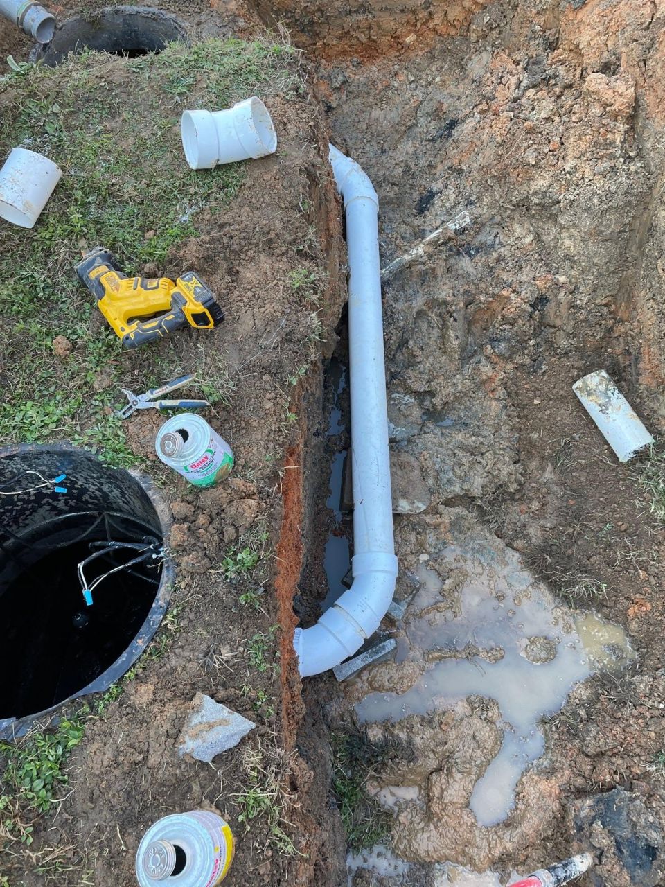 Septic Alarm Diagnosed, Risers Added, 20 ft of Drain Line Replaced – photo 4