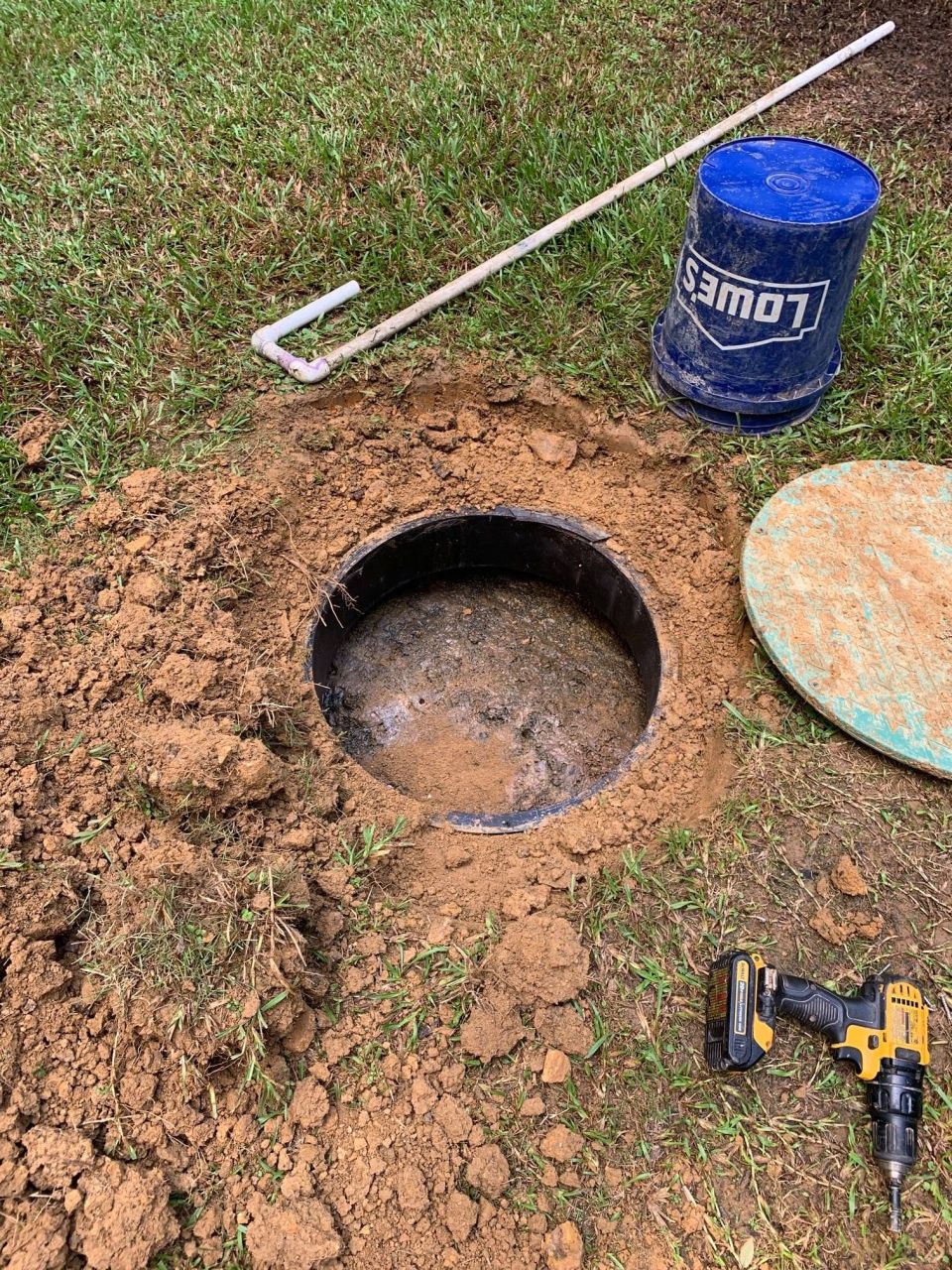 Field Lines Repaired with a Backhoe – Crossover Line Added – photo 4