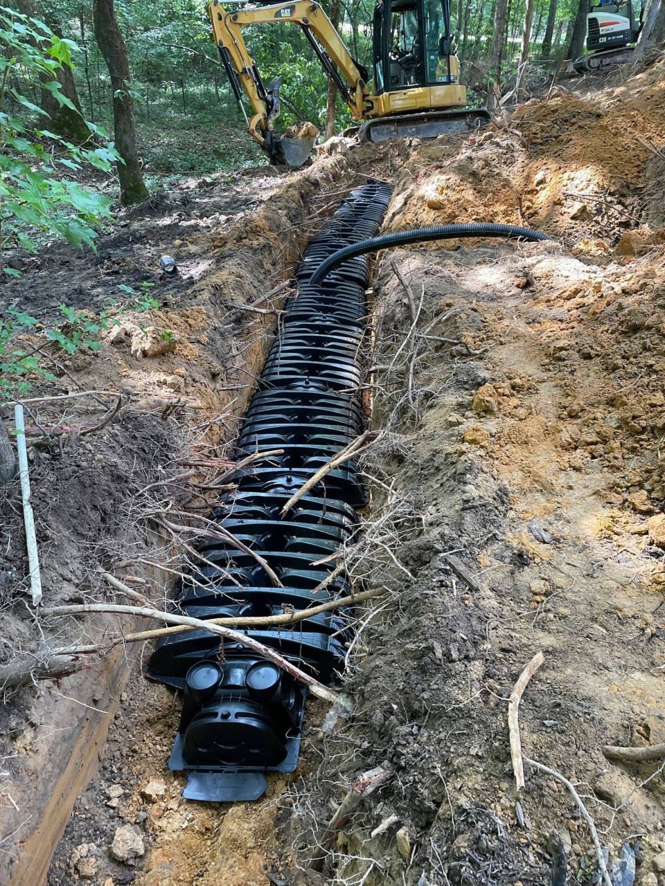 Field Lines Repaired with a Backhoe – Crossover Line Added – photo 6