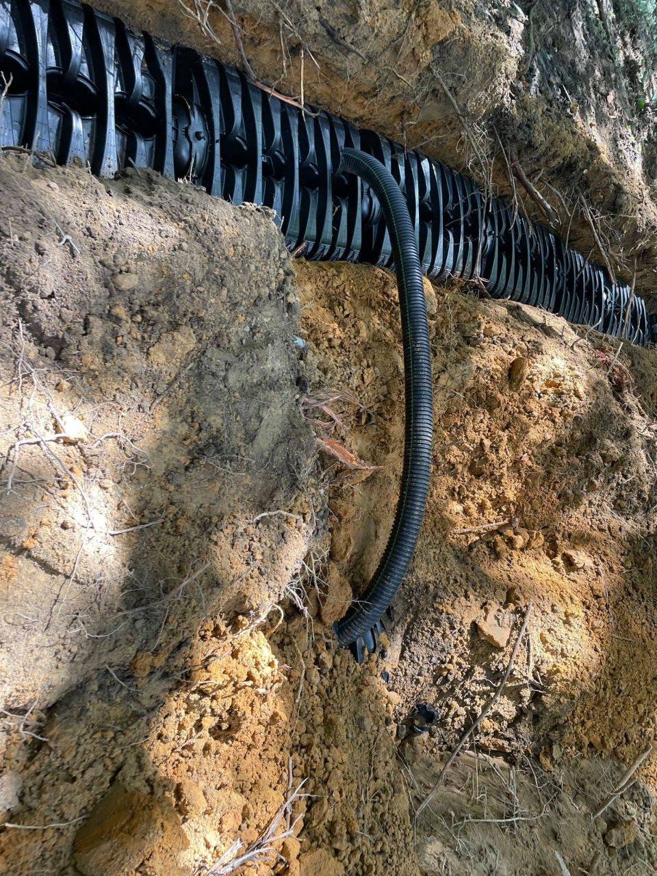 Field Lines Repaired with a Backhoe – Crossover Line Added – photo 7