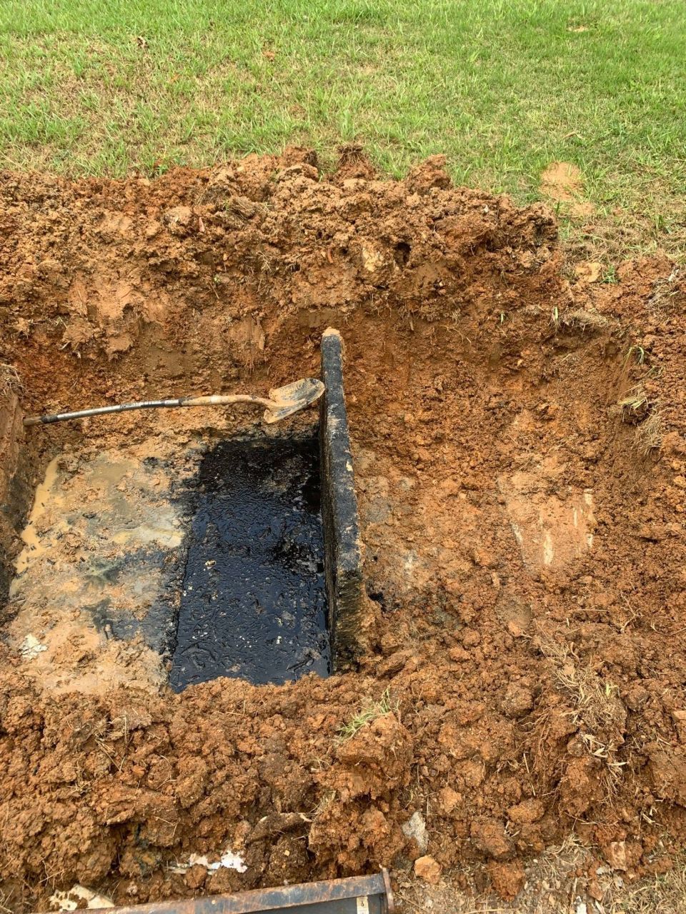 Buried Concrete Septic Tank Pumped in Bessemer