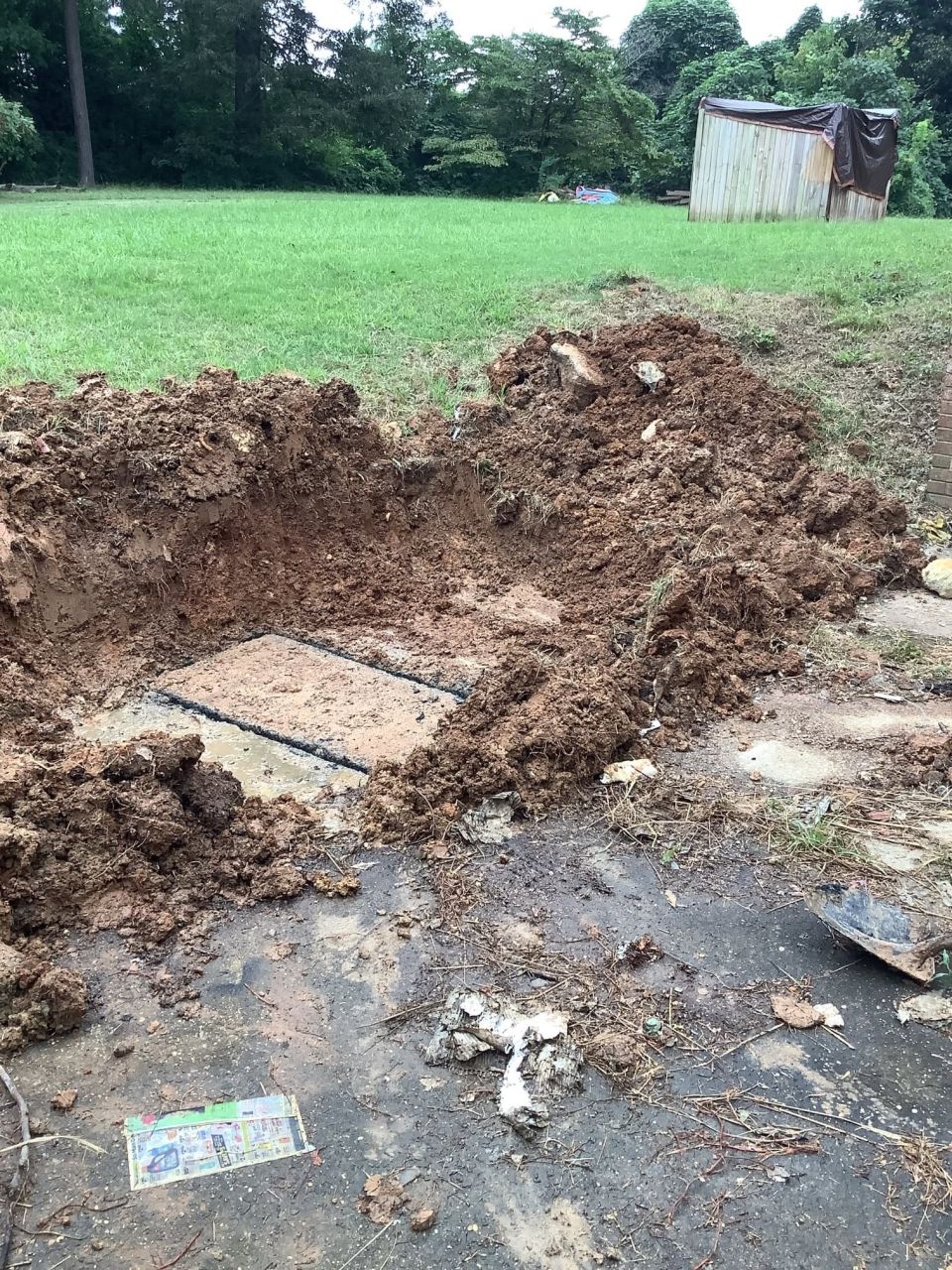 Buried Concrete Septic Tank Pumped in Bessemer – photo 2